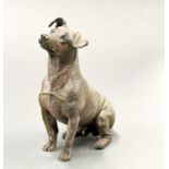 A Vienna style cold painted cast bronze figure of a dog, H. 12cm.
