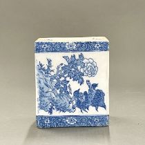 A Chinese glazed porcelain pillar, 15 x 13 x 6.5cm.