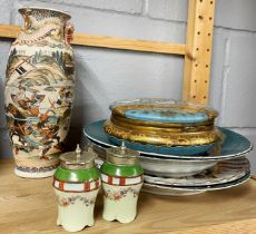 A quantity of glass and ceramic items.