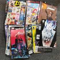 A quantity of mixed Marvel and other comics.