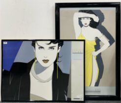 Two large framed Classic Visions Collection lithographs released to commemorate the 15th anniversary