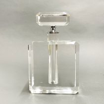 A large cut crystal perfume factice, H. 26cm, W.16cm.