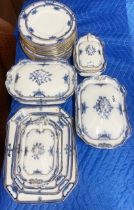 An extensive Burleigh ware part dinner service with tureens and serving plates.