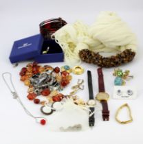 A quantity of good costume jewellery including silver, etc.