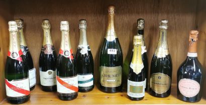 A quantity of mixed champagne including Taittinger.