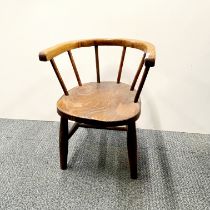 A 19th century child's chair, H. 49cm.