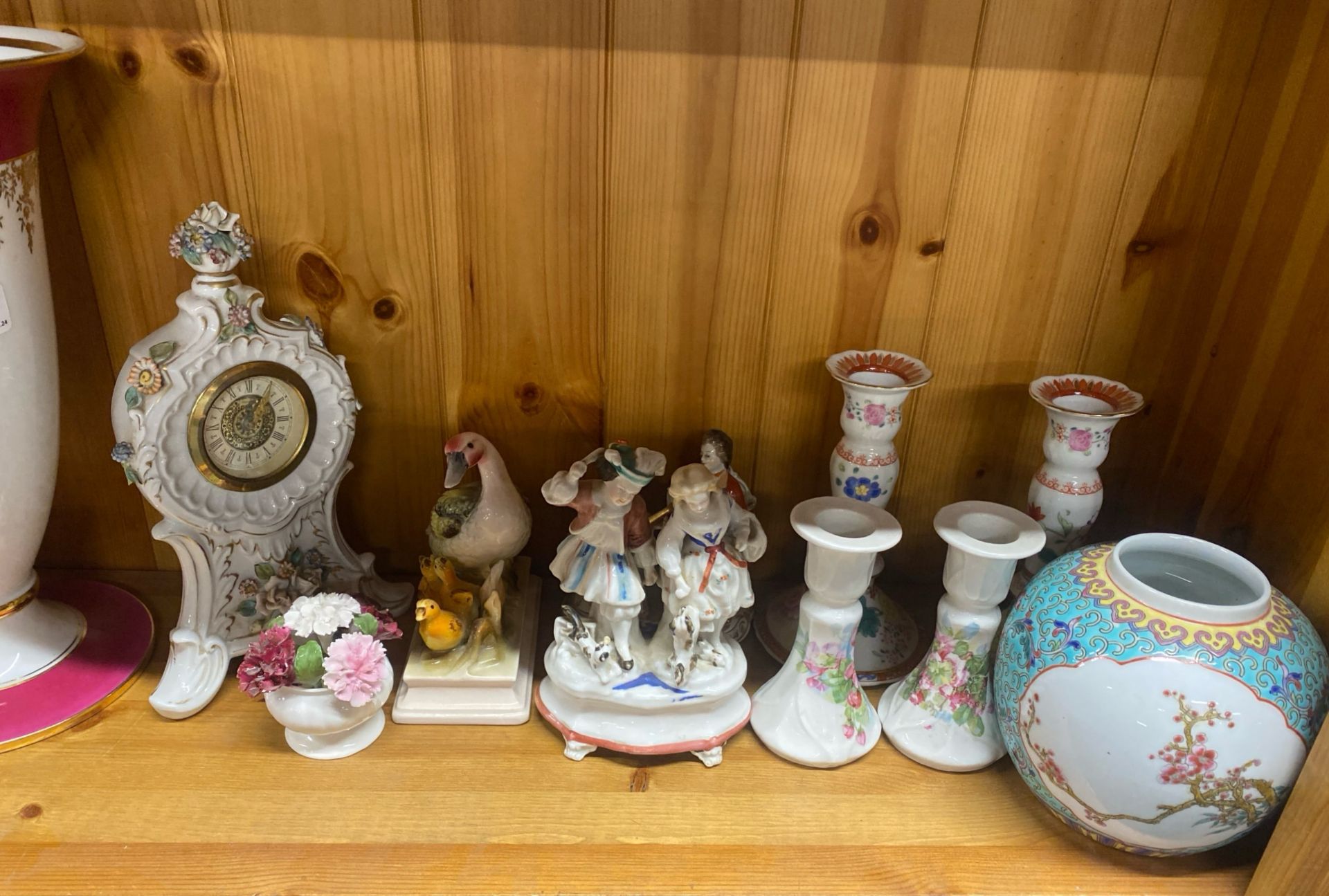 A quantity of mixed porcelain items, tallest H. 30cm. - Image 2 of 3