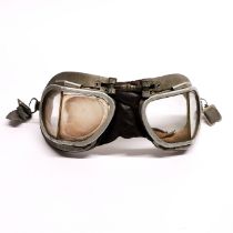 A pair of WW2 pilots goggles.