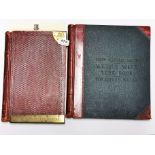 A leather and brass bound sales volume of 'Gentlemen prefer toppers' together with a leather bound