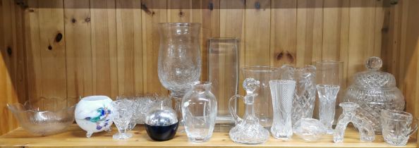 A group of mixed glass items including some Royal Doulton crystal etc.