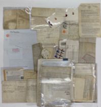 An extensive quantity of historic indentures.