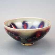 A Chinese Zhun glazed terracotta bowl, dia. 18cm.