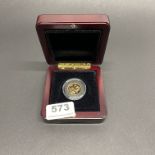 A boxed 2011 full sovereign.