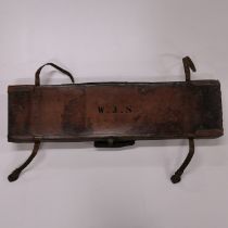 An antique leather Gun case, Size 76 x 20 x 8cm.