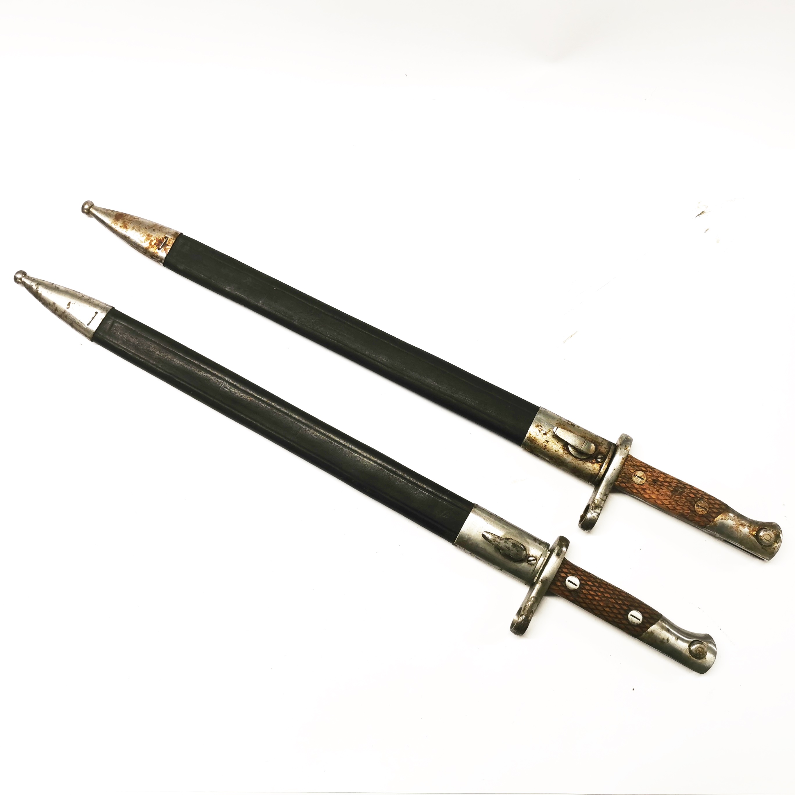 Two bayonets, L. 55cm.