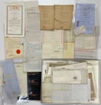 An extensive quantity of historic documents.