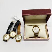 A group of four gents vintage watches.