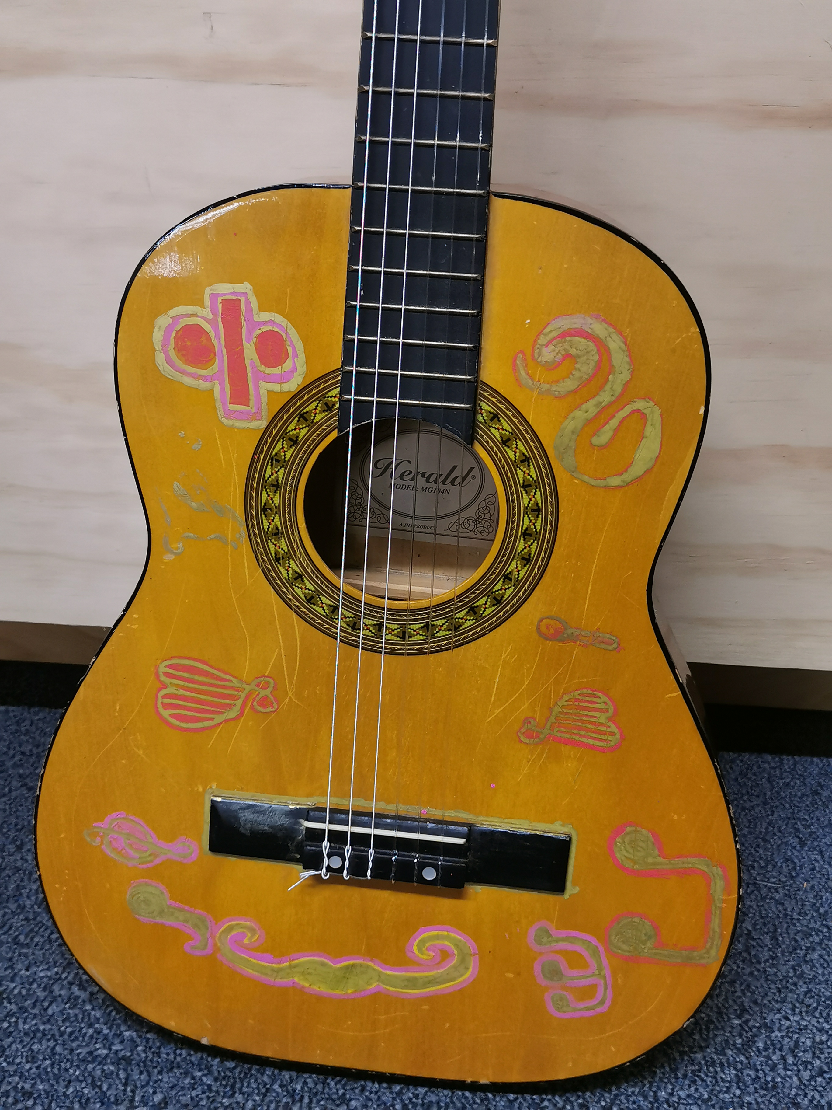 A 1960's classical acoustic guitar. - Image 2 of 4