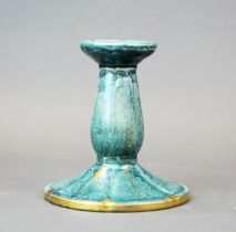 A circa 1933 Josef Eckberg porcelain candlestick stamped Gustavsberg, H. 14cm.