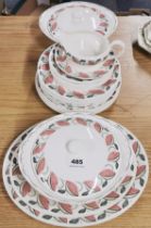 A Susie Cooper Beachwood pattern dinner service.