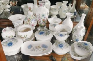 A quantity of Wedgwood and Aynsley porcelain items.