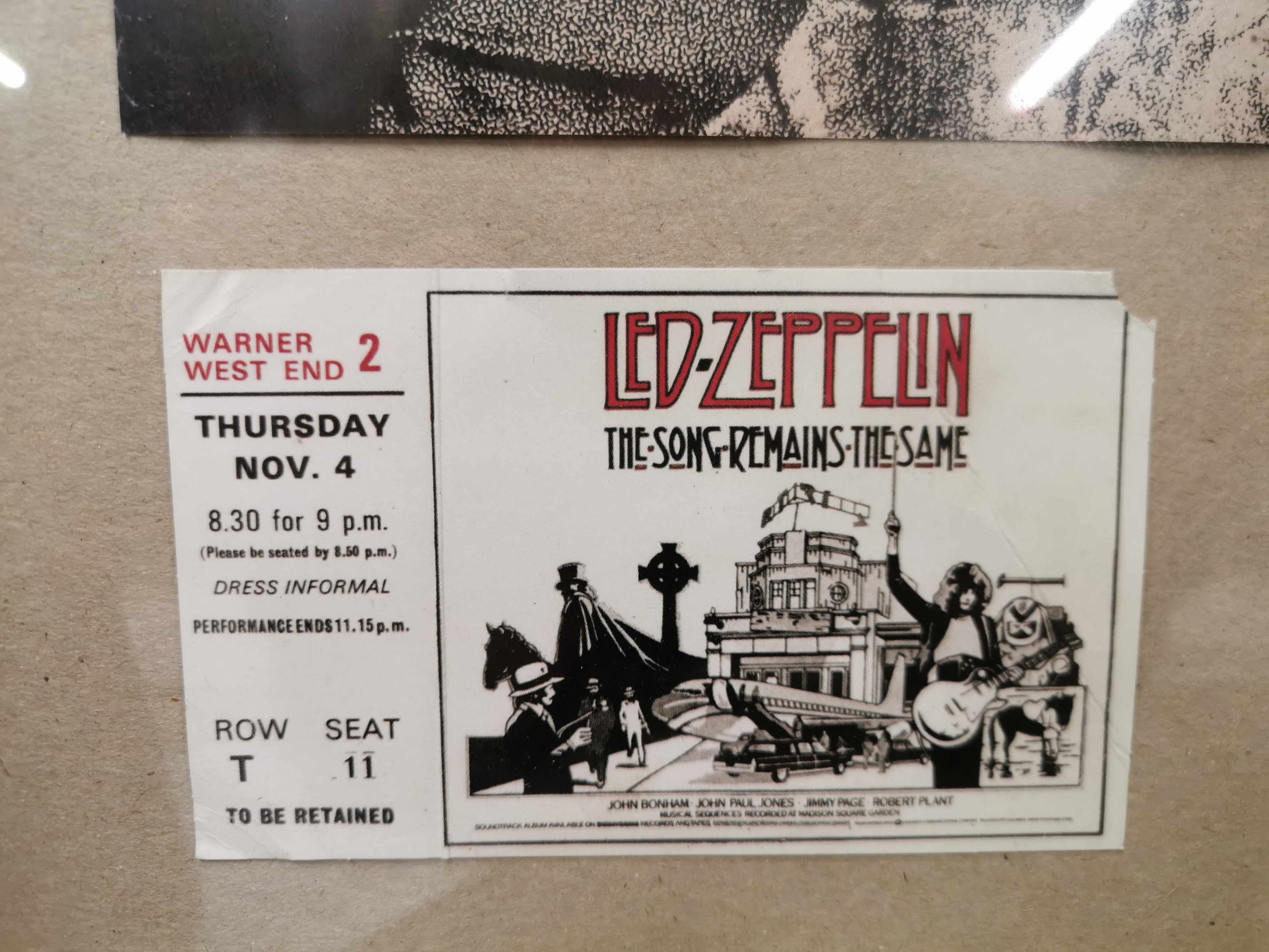 A framed 'Led Zeppelin' poster from Konserthuset Stockholm 1970 with two Led Zeppelin concert - Image 4 of 6