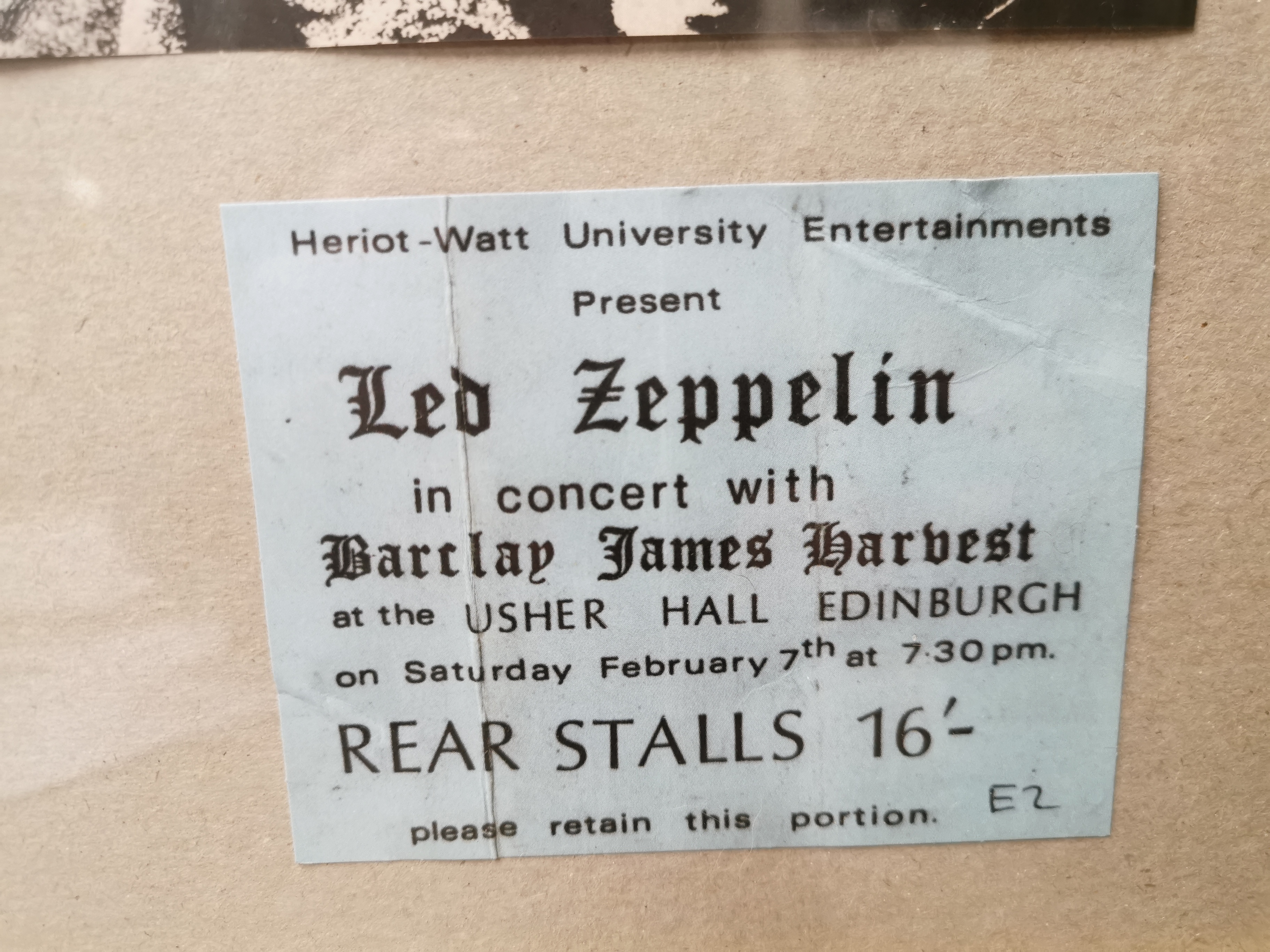 A framed 'Led Zeppelin' poster from Konserthuset Stockholm 1970 with two Led Zeppelin concert - Image 5 of 6