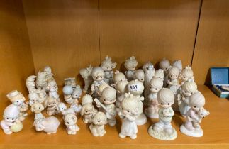 A quantity of Johnathon & David porcelain figurines etc.