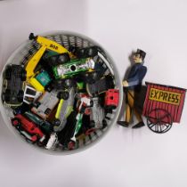 A quantity of tin plate and die cast models.