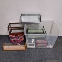 A quantity of useful display cabinets and display cases.