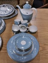 A Royal Doulton Reflection pattern coffee and part dinner service.