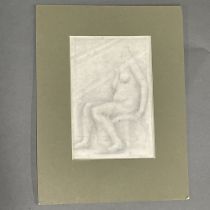 A mounted pencil sketch by Martin Froy circa 1950, mount size 19 x 24cm.