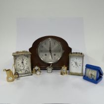 A group of mixed clocks.