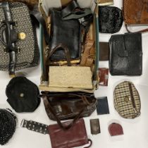 A quantity of mixed vintage bags, including Charles Jordan.