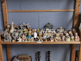 An extensive collection of small collectibles.