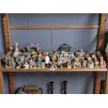 An extensive collection of small collectibles.