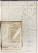 A set of NATO retricted access ocean emergency charts dated 1966.