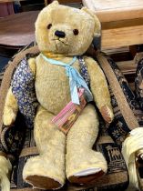 A very large Chad Valley articulated teddy bear (formerly a shop window display item for Bear