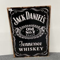 A reproduction metal advertising sign, 50 x 70cm.