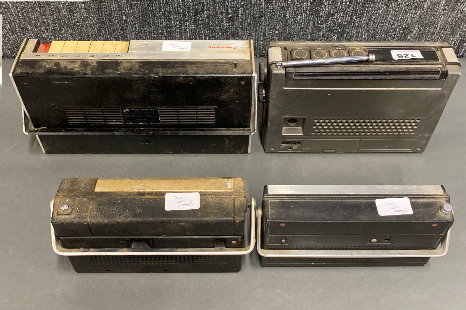 A group of four portable transistor radios including a ITT Tiny, a Murphy BA.890, Boots Audio TR6 - Image 2 of 2