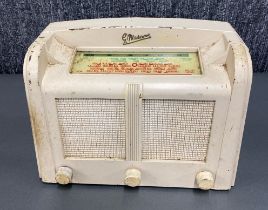 A vintage Marconi T25 radio.