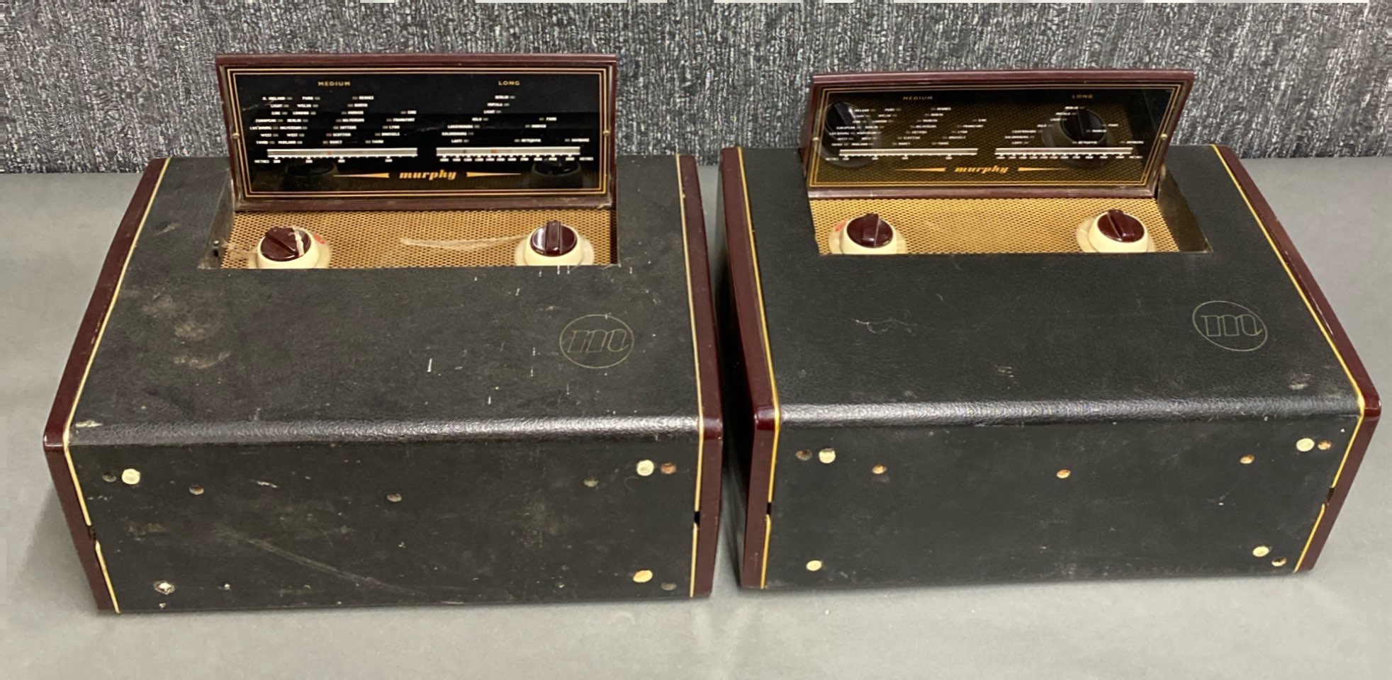 A group of two portable Murphy radios. - Image 2 of 2