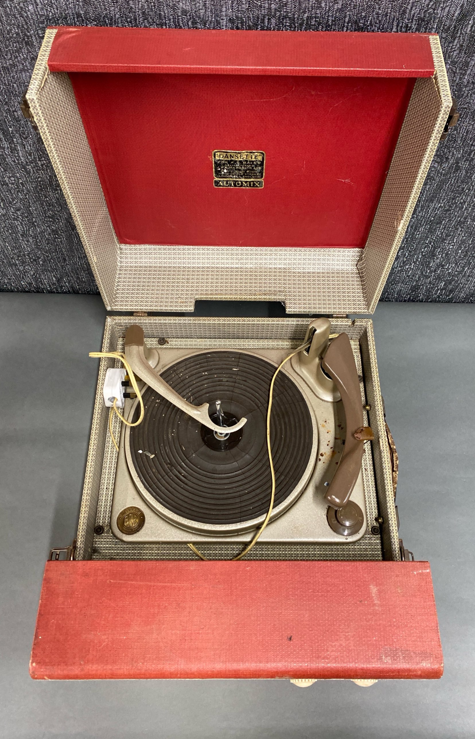 A Dangroupt monarch portable record player. - Image 2 of 2