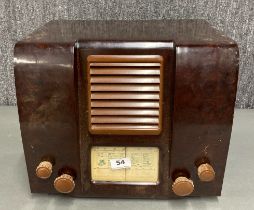 An early Defiant bakerlite radio reciever.