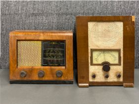 An early wooden Bush radio.