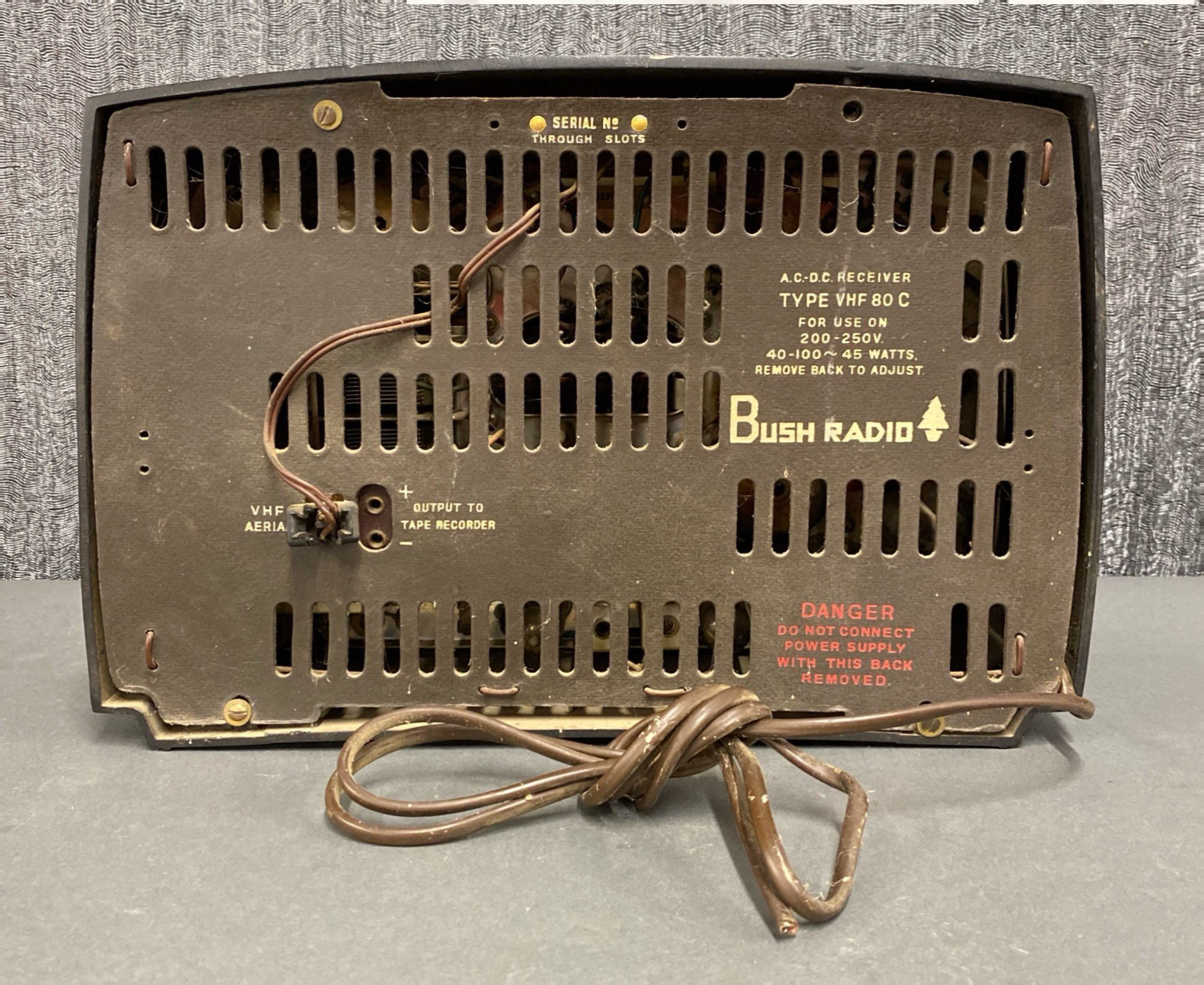 An early Bush transistor radio, serial number 449 22728. - Image 2 of 2