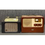 An early portable Bush radio together with a Amplion portable radio.