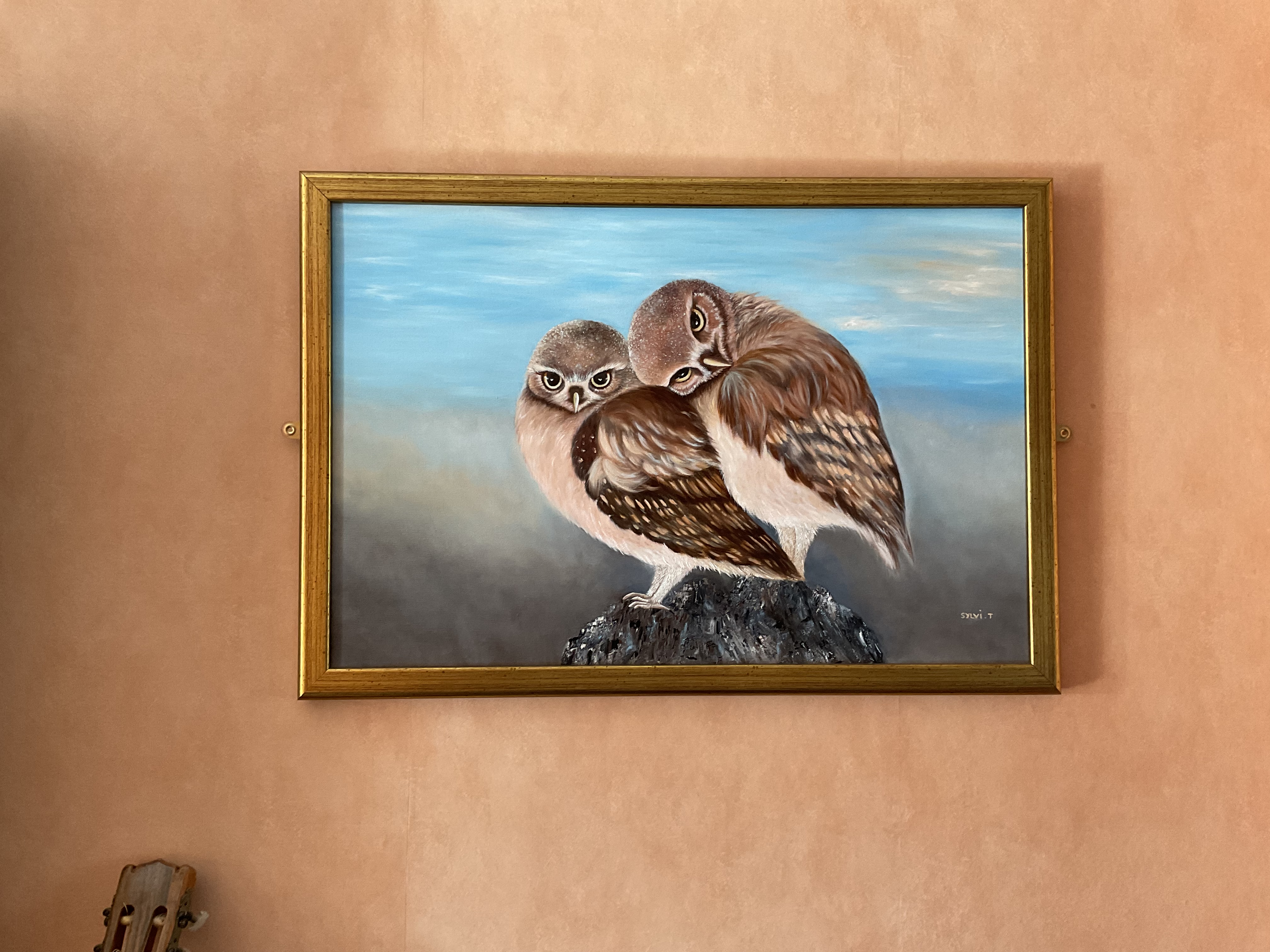 Coochy cooing by Sylviane Thomas Oil 2022