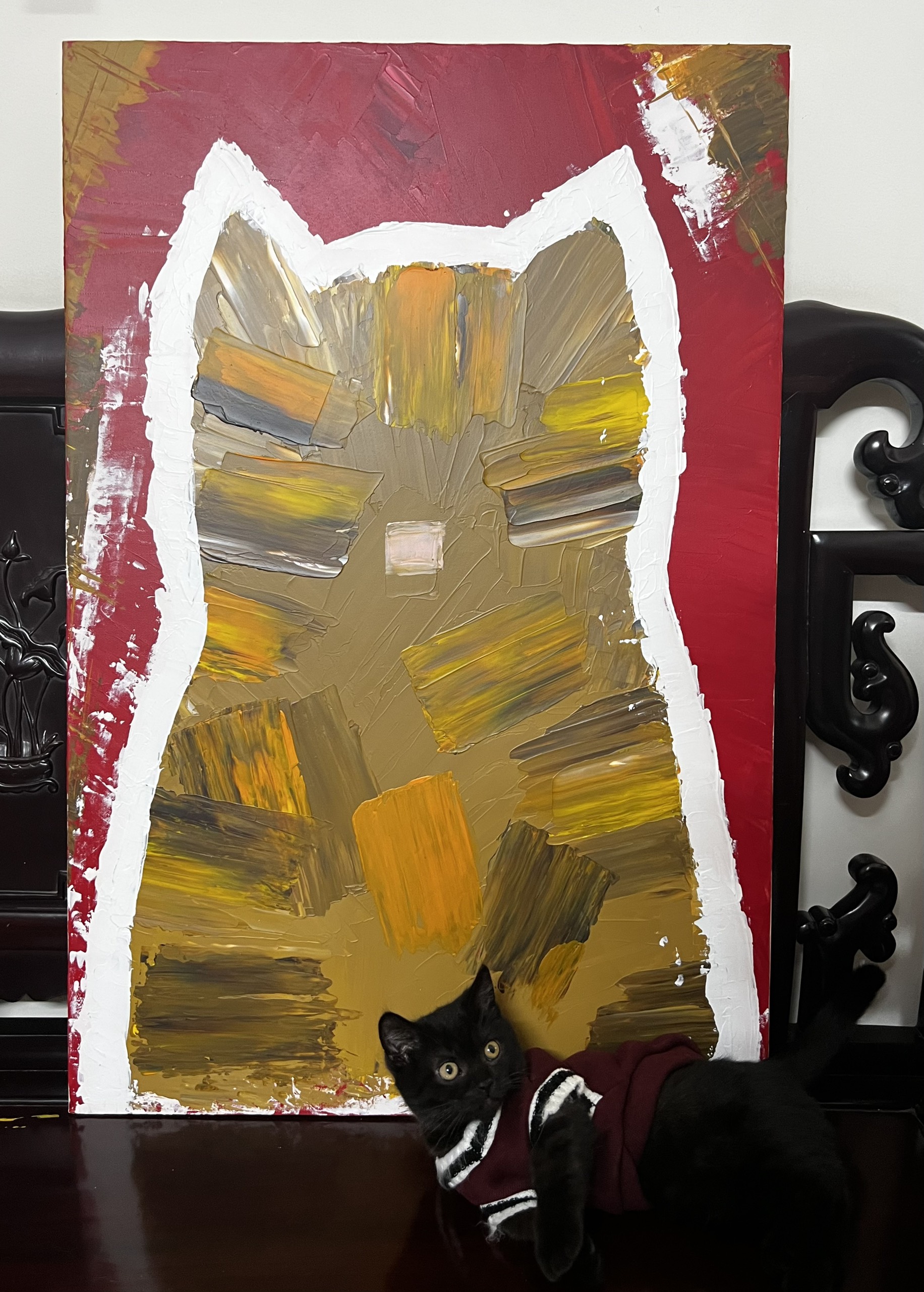 KITTY KITTY by Linh Tran Acrylic on canvas 2023 - Image 2 of 3
