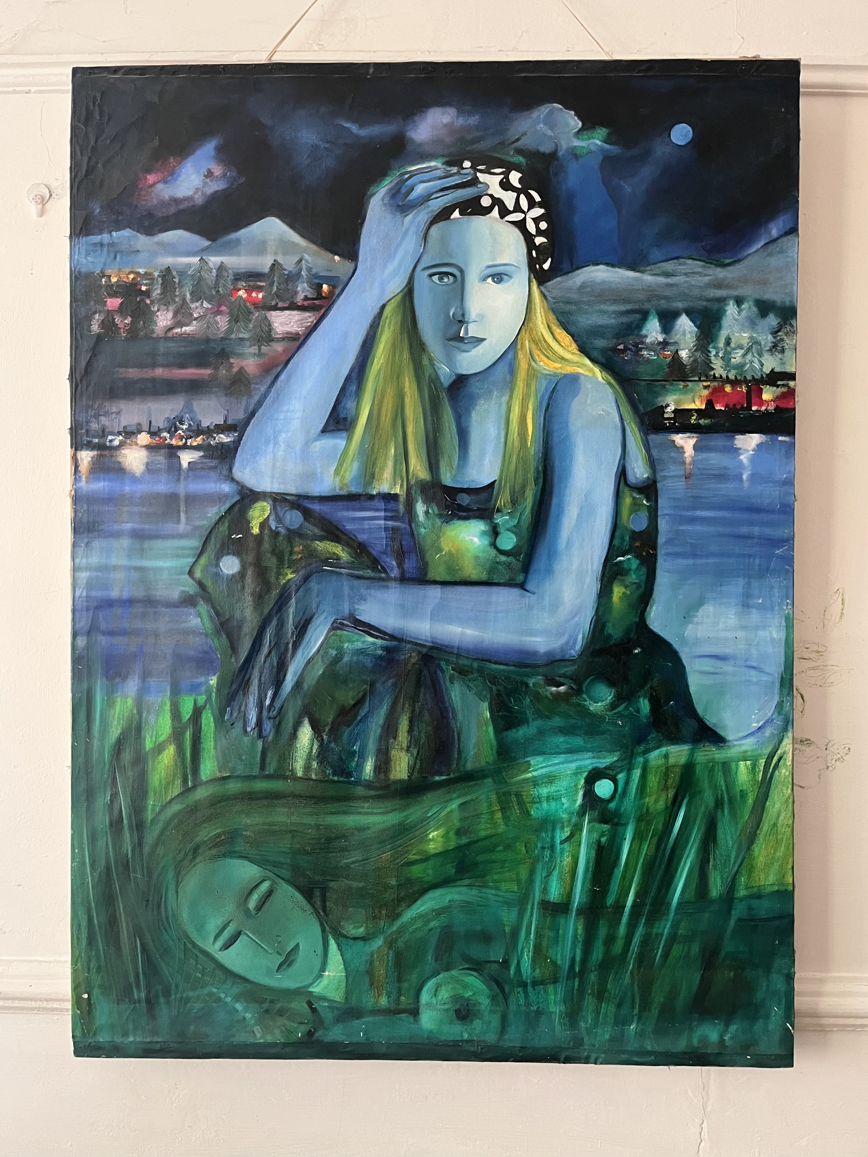 Original Artwork by Alice Lenkiewicz Original paintings. Lady Dreaming 1986 oil on Linen Oil on li - Image 6 of 7